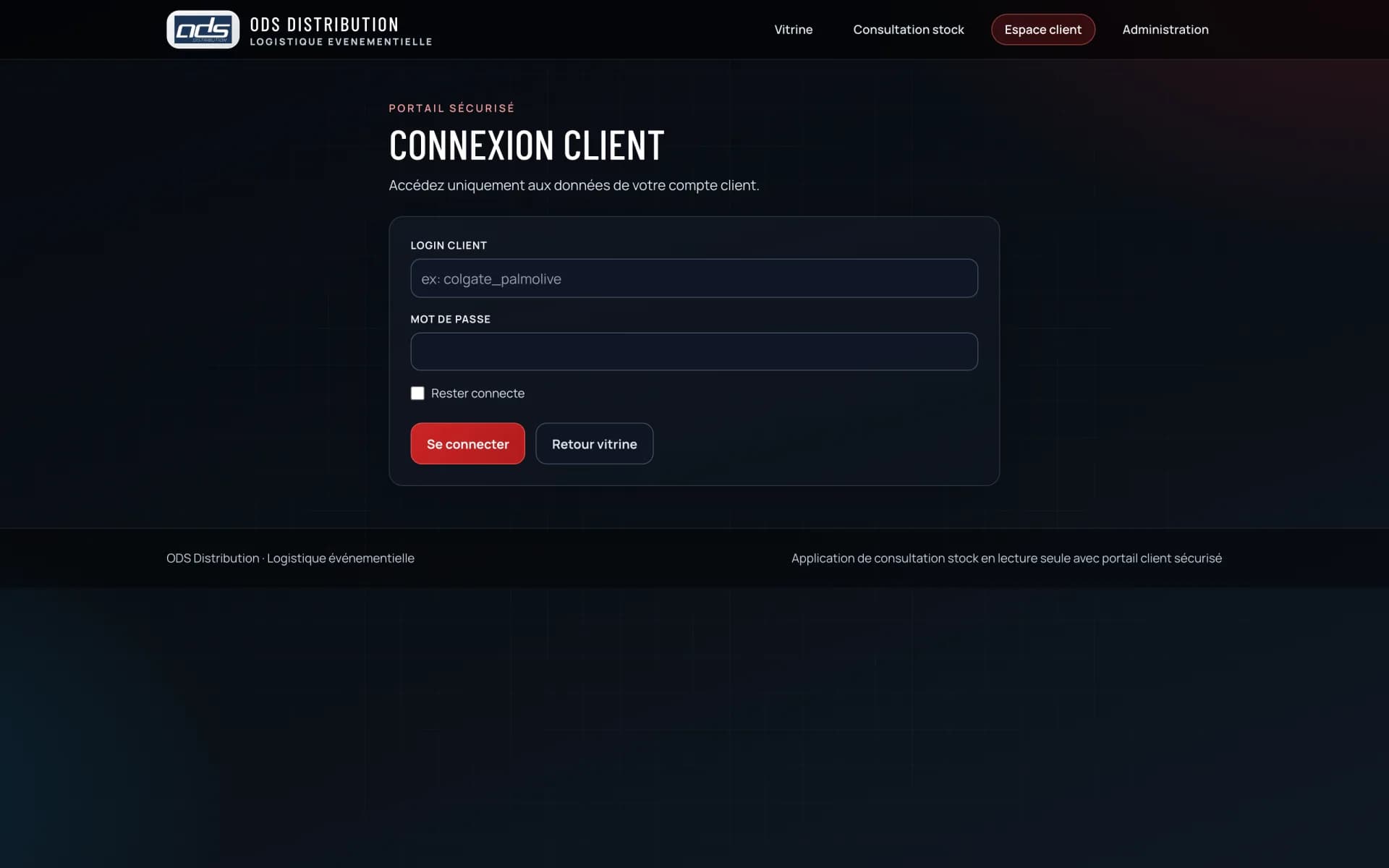 ODS Distribution — Custom business application